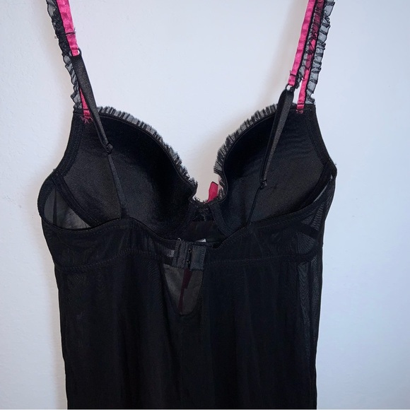 Rampage Y2k Intimates Bustier Pink Bow Slip Dress Women’s Small - Picture 10 of 10